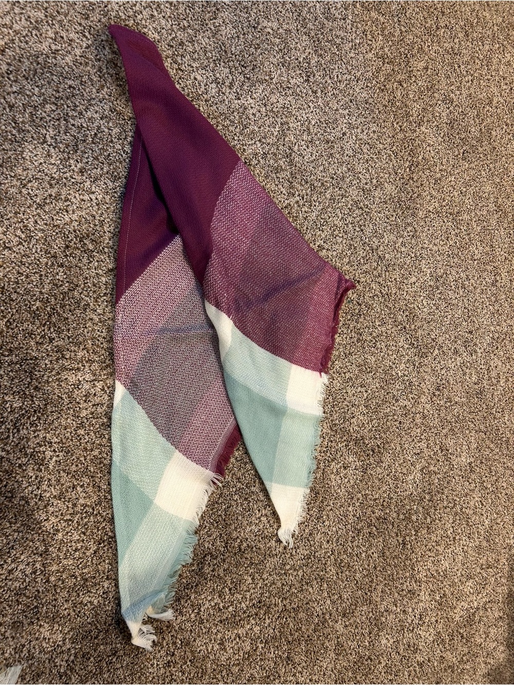 Versatile Purple and Light Blue Women’s Fashion Scarf